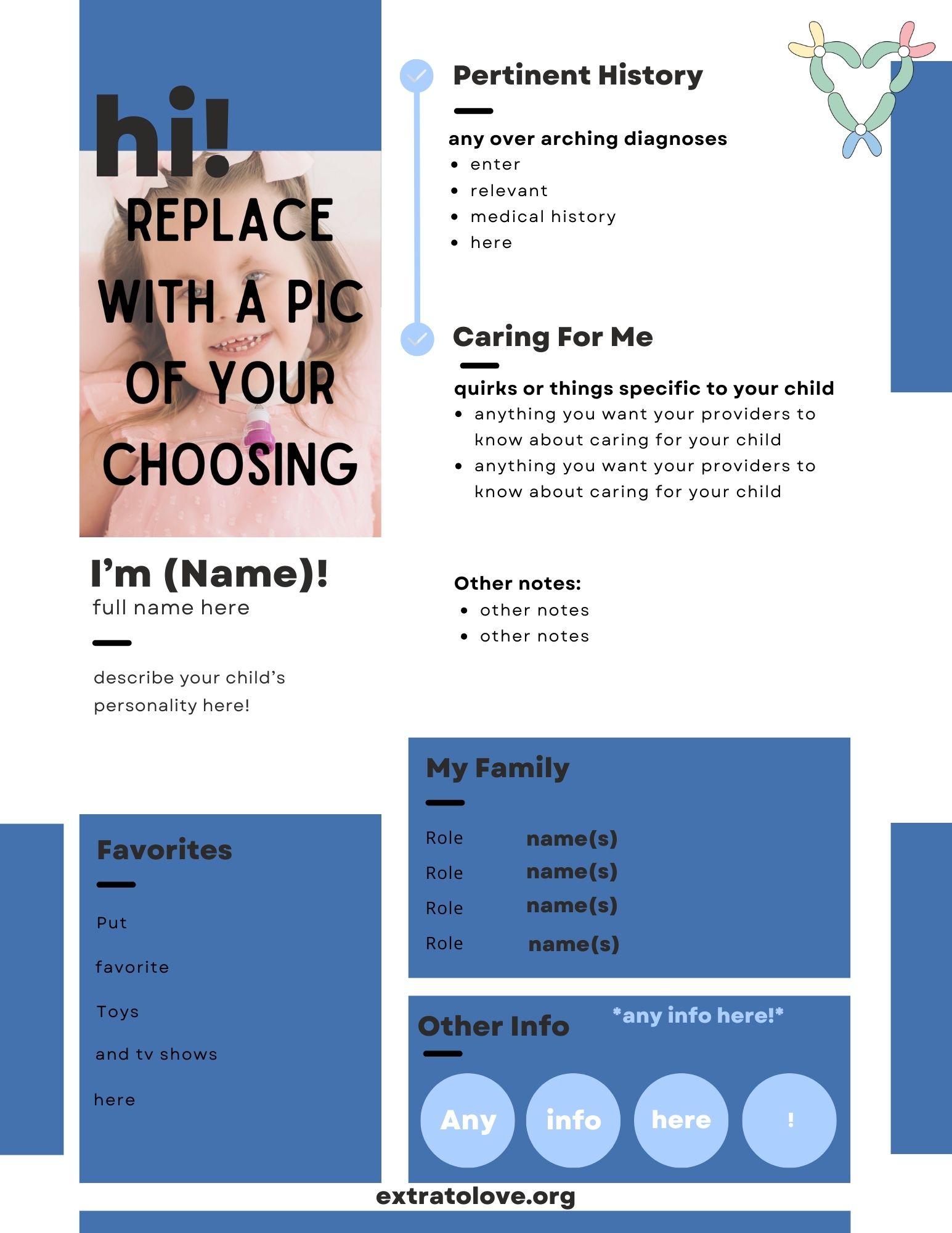 Hospital About Me Template 3 preview